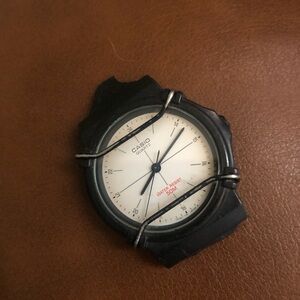 Casio Black Smartwatch Case with Rugged Design and Durable Material